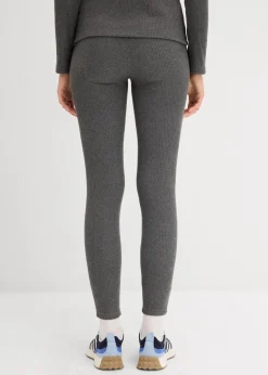Damen bonprix Hosen|Sportbekleidung|Warme gerippte Thermo-Leggings