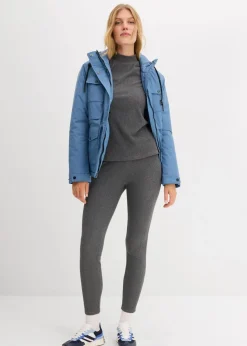 Damen bonprix Hosen|Sportbekleidung|Warme gerippte Thermo-Leggings