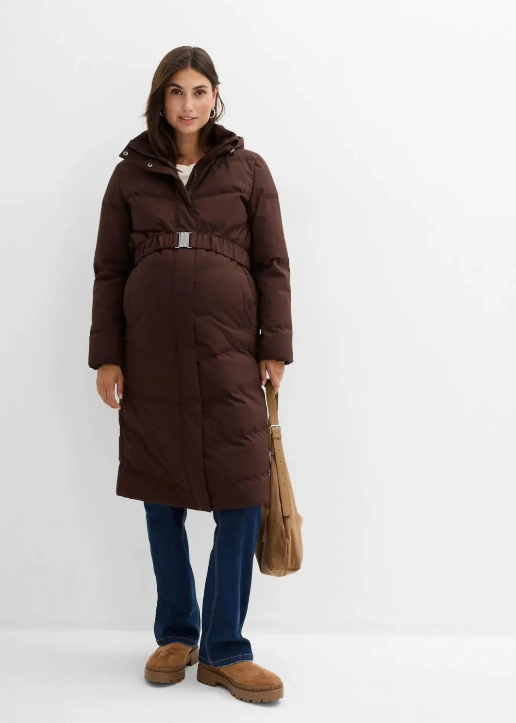 Hot Warmer 2-in-1 Umstands-Steppmantel mit Trageeinsatz Damen Bekleidung·Blazer|Umstandsmode