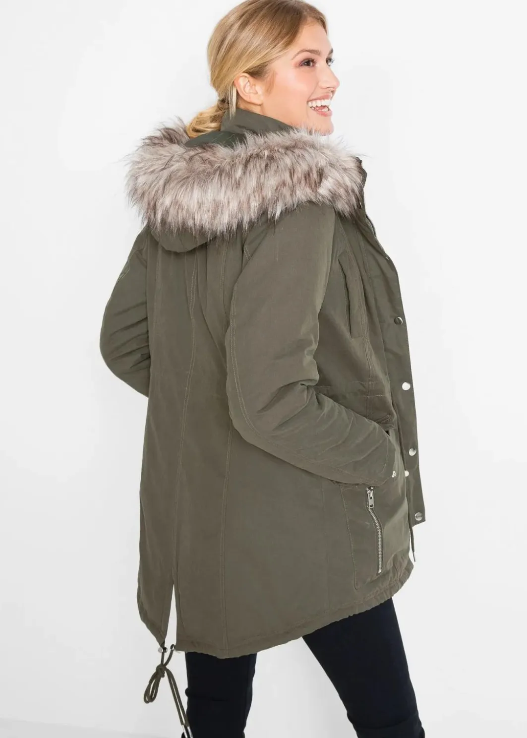Damen bonprix Jacken & Mäntel|Bekleidung·Hosen|Warmer Parka, gefüttert