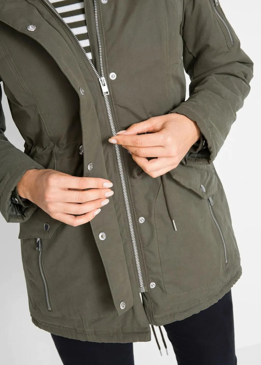 Damen bonprix Jacken & Mäntel|Bekleidung·Hosen|Warmer Parka, gefüttert