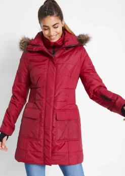 Online wasserabweisende Funktions-Longjacke in 2-in-1-Optik, gesteppt Damen Nachhaltigere Materialien|Jacken & Mäntel