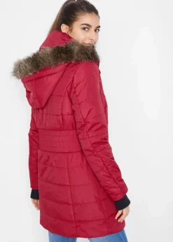 Online wasserabweisende Funktions-Longjacke in 2-in-1-Optik, gesteppt Damen Nachhaltigere Materialien|Jacken & Mäntel