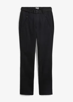 Damen bonprix Outdoorbekleidung|Sportbekleidung|Wasserabweisende Funktionshose aus Stretch-Twill mit Gürtel
