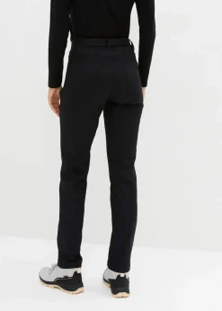 Damen bonprix Outdoorbekleidung|Sportbekleidung|Wasserabweisende Funktionshose aus Stretch-Twill mit Gürtel