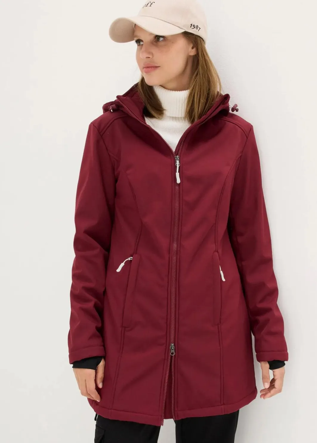 Best wasserabweisende Funktions-Softshell-Longjacke, Kuschelfleece Damen Jacken & Mäntel|Bekleidung·Hosen