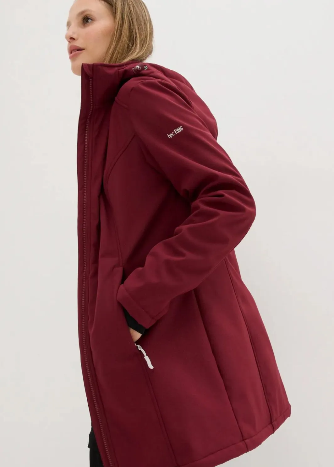Best wasserabweisende Funktions-Softshell-Longjacke, Kuschelfleece Damen Jacken & Mäntel|Bekleidung·Hosen