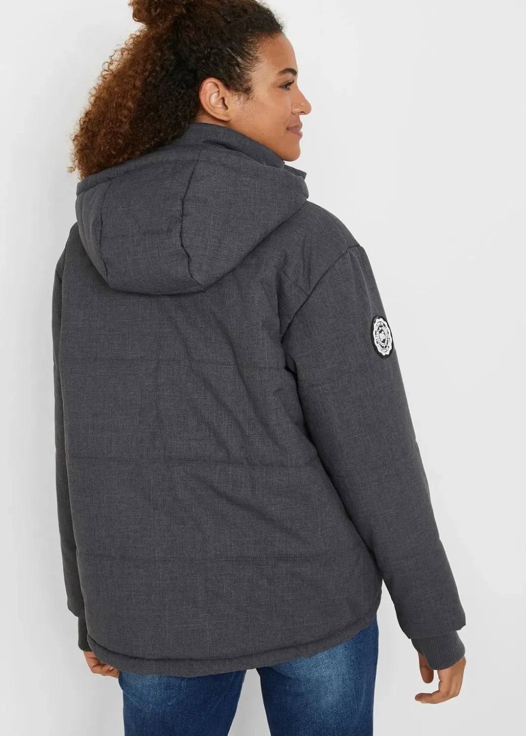 Damen bonprix Bekleidung·Hosen|Jacken & Mäntel|wasserabweisende Outdoor-Steppjacke, Oversized