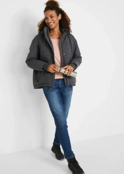 Damen bonprix Bekleidung·Hosen|Jacken & Mäntel|wasserabweisende Outdoor-Steppjacke, Oversized