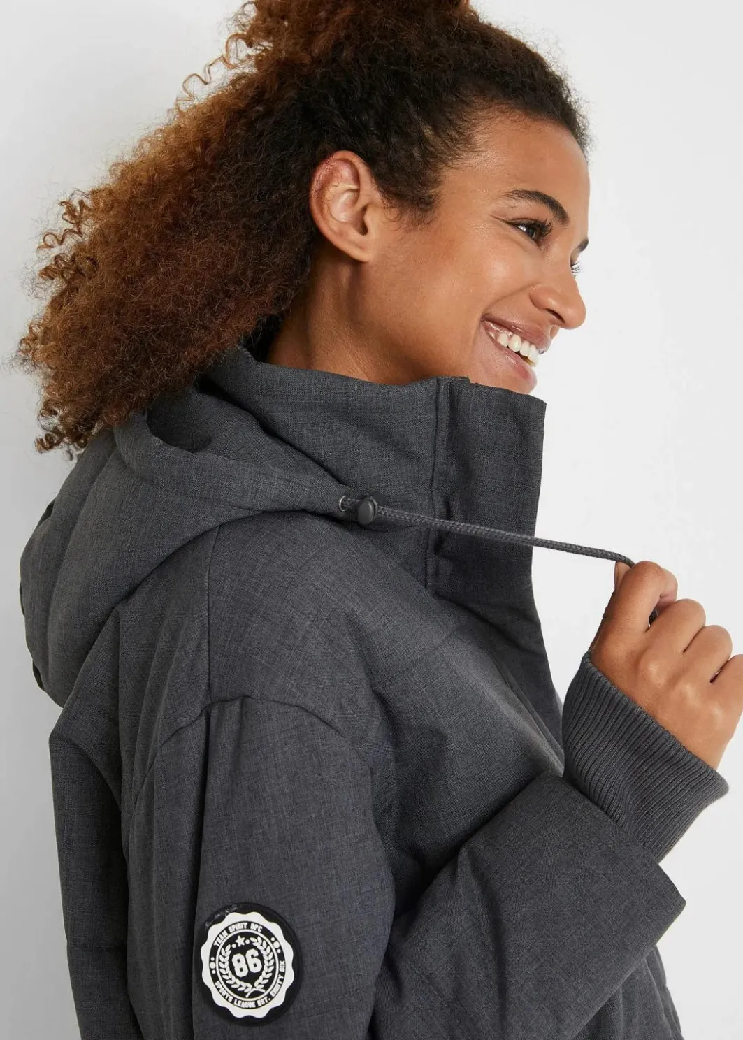 Damen bonprix Bekleidung·Hosen|Jacken & Mäntel|wasserabweisende Outdoor-Steppjacke, Oversized