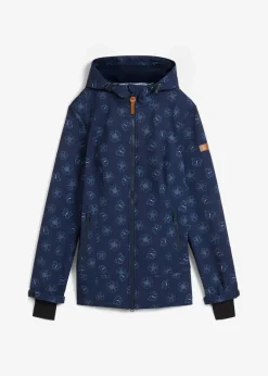 Damen bonprix Bekleidung·Hosen|Jacken & Mäntel|Wasserabweisende Softshelljacke mit Blumenmuster