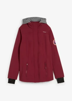 Damen bonprix Jacken & Mäntel|Bekleidung·Hosen|wasserabweisende Softshell-Longjacke, 2 in 1-Optik