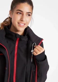 Outlet wasserabweisende Stretch-Softshell-Longjacke Damen Bekleidung·Hosen|Jacken & Mäntel
