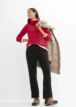 Damen bonprix Nachhaltigere Materialien|Jacken & Mäntel|wasserabweisender Daunenmantel mit bedrucktem Innenfutter