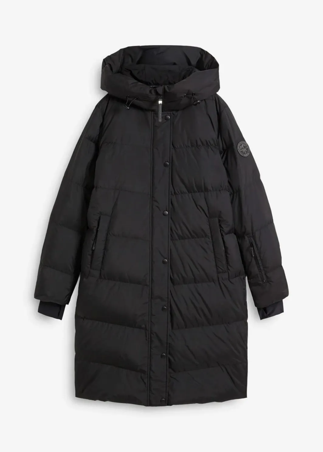 Sale wasserabweisender Daunenmantel mit bedrucktem Innenfutter Damen Bekleidung·Hosen|Jacken & Mäntel