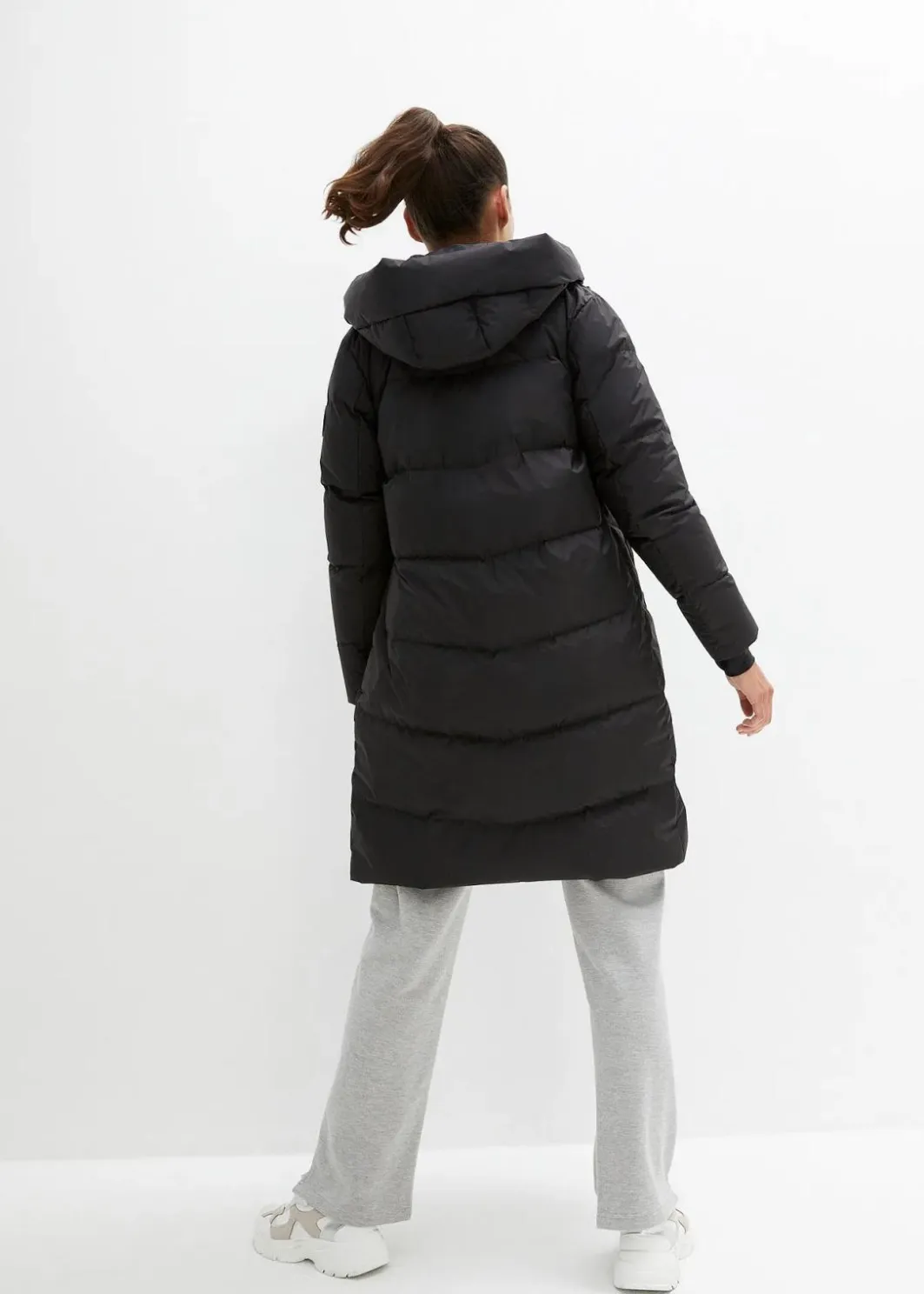 Sale wasserabweisender Daunenmantel mit bedrucktem Innenfutter Damen Bekleidung·Hosen|Jacken & Mäntel