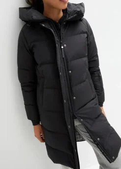 Sale wasserabweisender Daunenmantel mit bedrucktem Innenfutter Damen Bekleidung·Hosen|Jacken & Mäntel