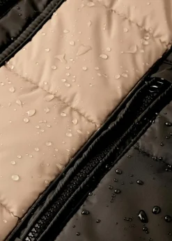 Damen bonprix Jacken & Mäntel|Bekleidung·Hosen|wasserabweisender Outdoor-Kurzmantel mit Fellimitat