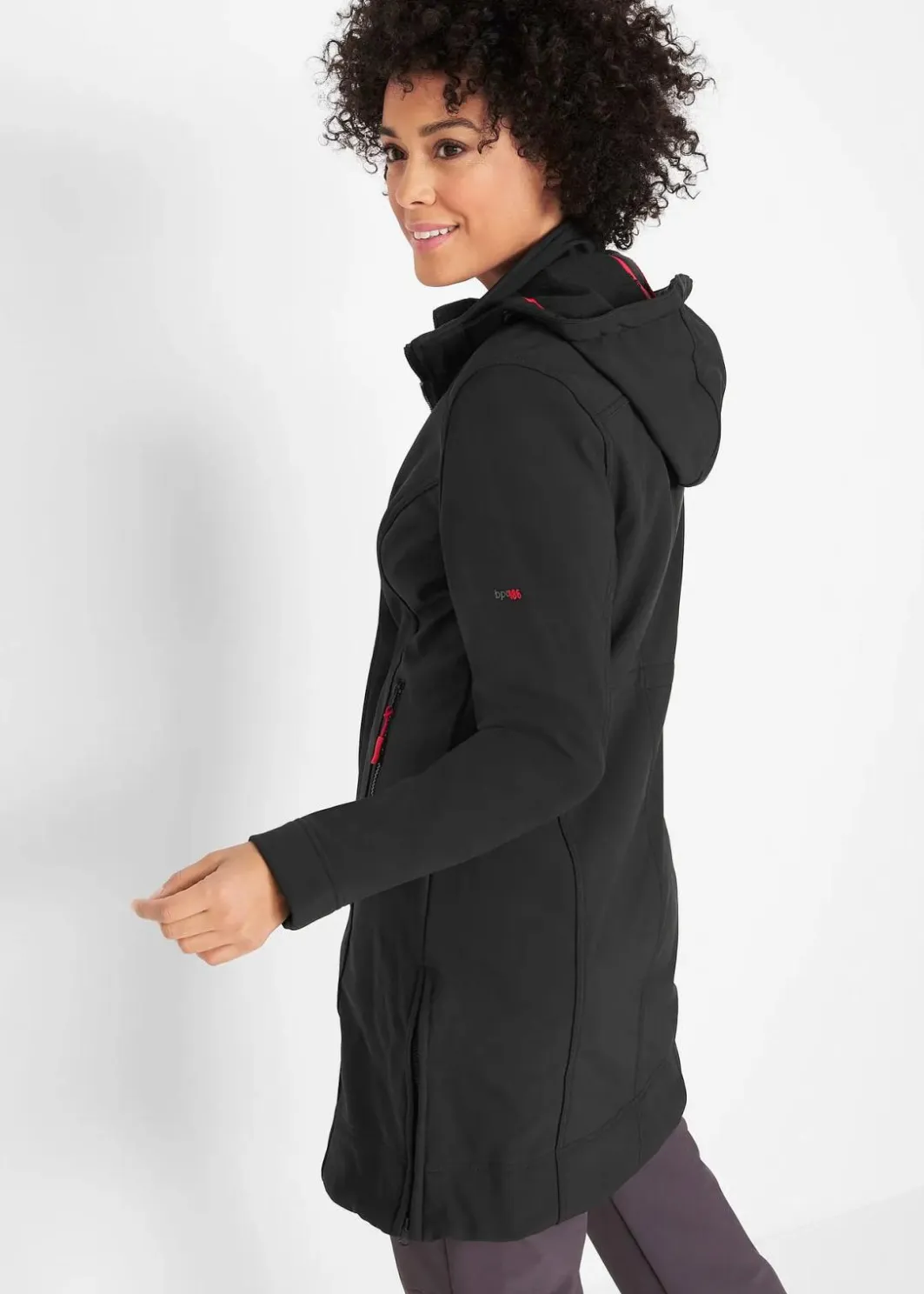 Damen bonprix Jacken & Mäntel|Bekleidung·Hosen|wasserabweisender Softshellmantel