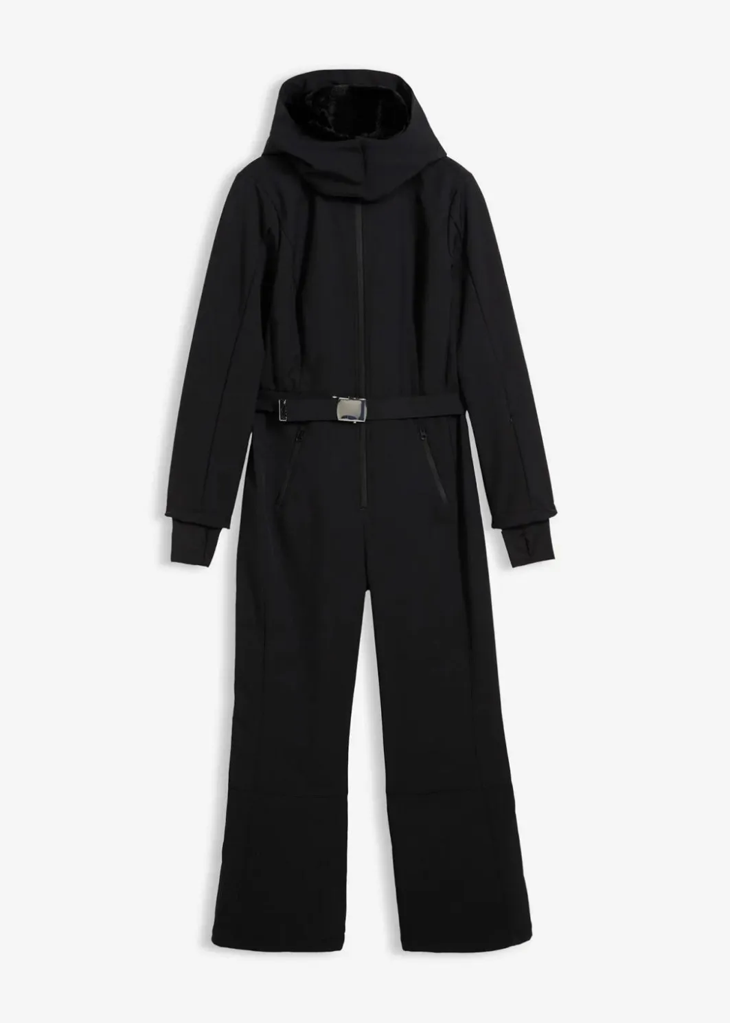 Damen bonprix Hosen|Sportbekleidung|wasserabweisender, warmgefütterter Softshell-Skianzug