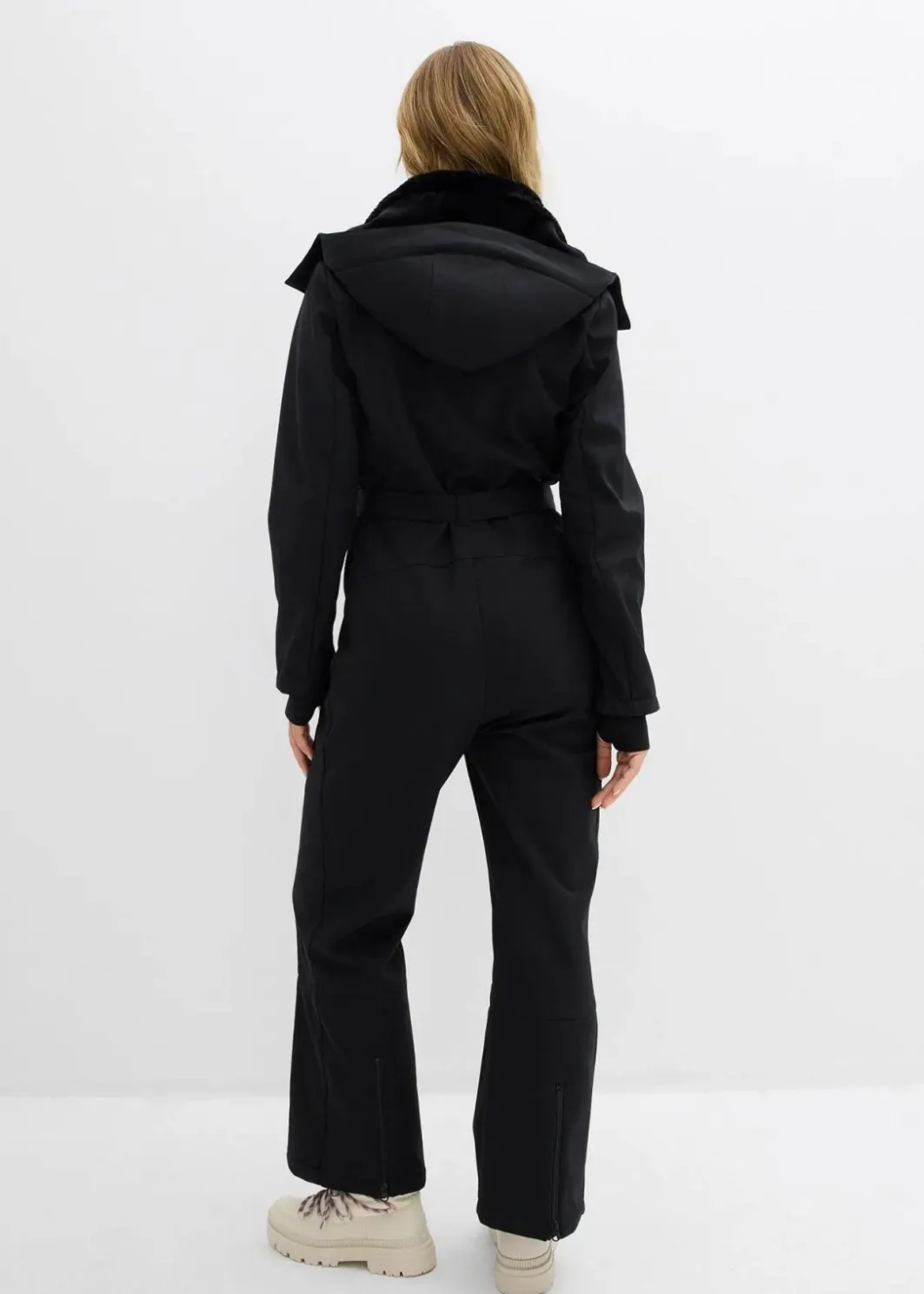 Damen bonprix Hosen|Sportbekleidung|wasserabweisender, warmgefütterter Softshell-Skianzug