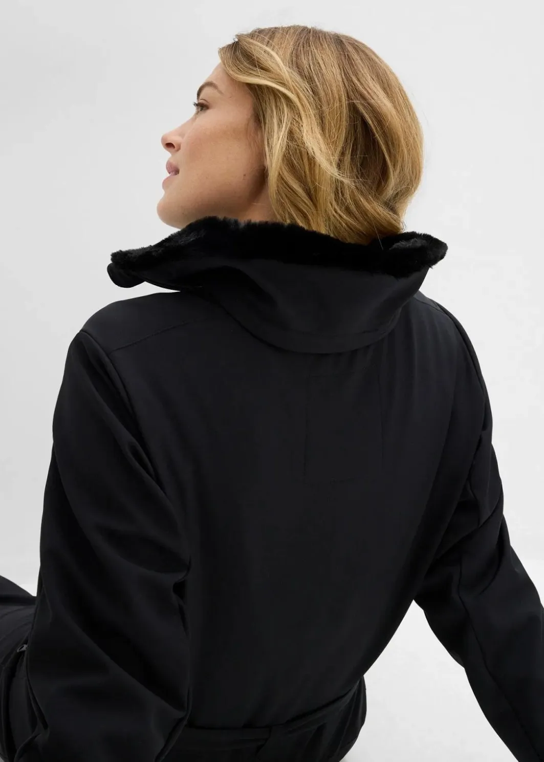 Damen bonprix Hosen|Sportbekleidung|wasserabweisender, warmgefütterter Softshell-Skianzug