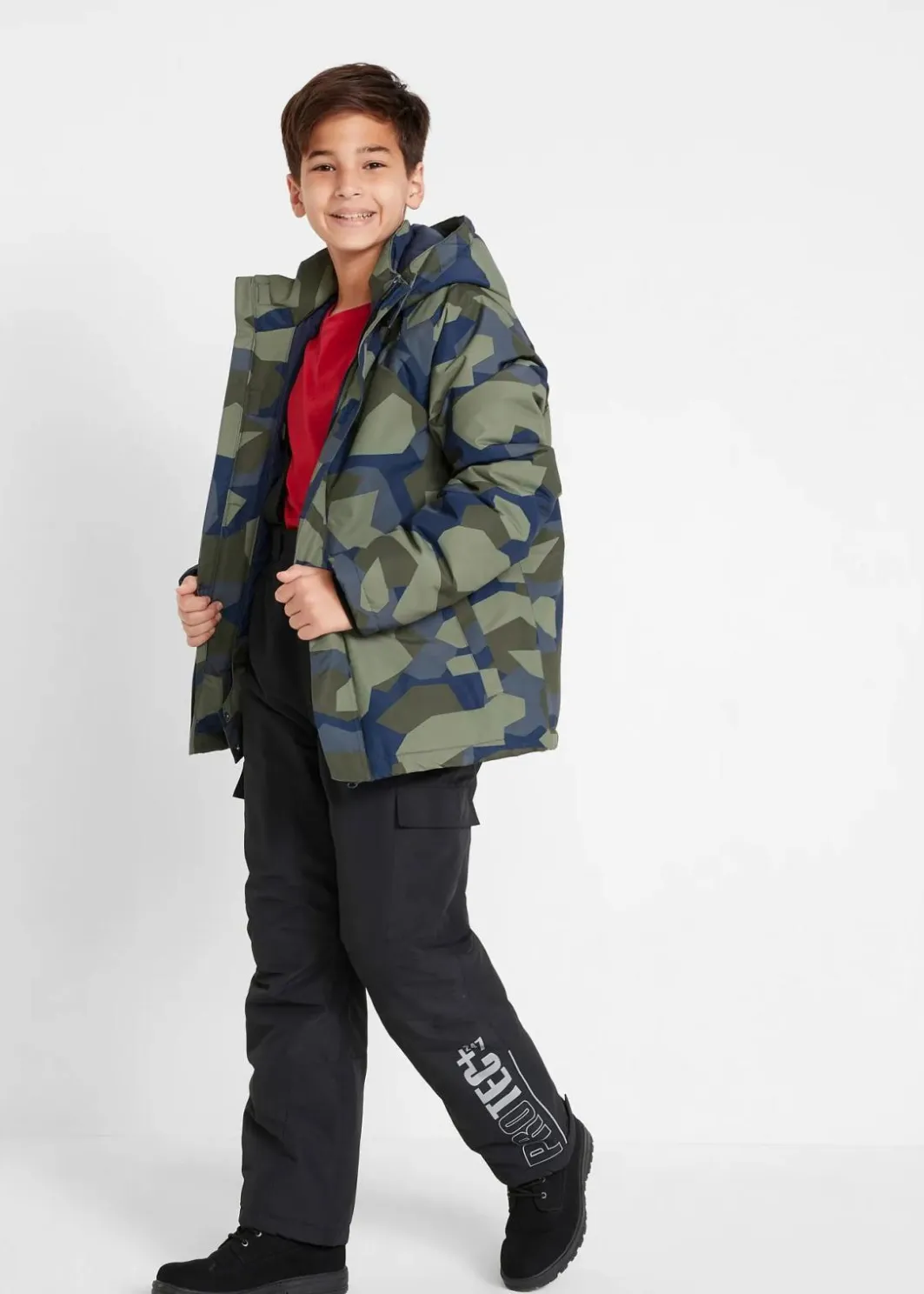 Discount wasserdichte Cargo-Funktionshose mit Hosenträgern, warm gefüttert Kinder Jungen 9-16 Jahre·Bademode|Jungen 9-16 Jahre·Jacken & Outdoor