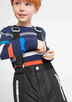 Kinder bonprix Jungen 9-16 Jahre·Bademode|Jungen 9-16 Jahre·Jacken & Outdoor|wasserdichte Funktionshose mit Hosenträgern und reflektierende Details