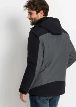 Discount wasserdichte Funktionsjacke mit abnehmbarer Kapuze Herren Große Größen|Outdoorbekleidung