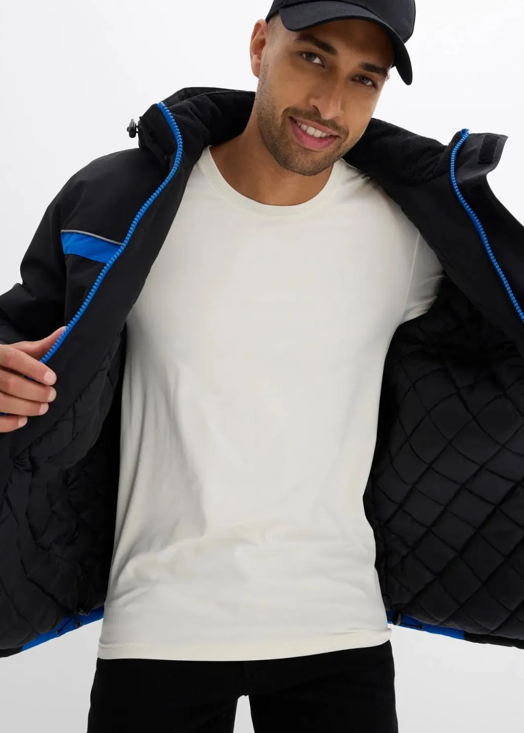 Herren bonprix Große Größen|Outdoorbekleidung|wasserdichte Funktionsjacke mit abnehmbarer Kapuze