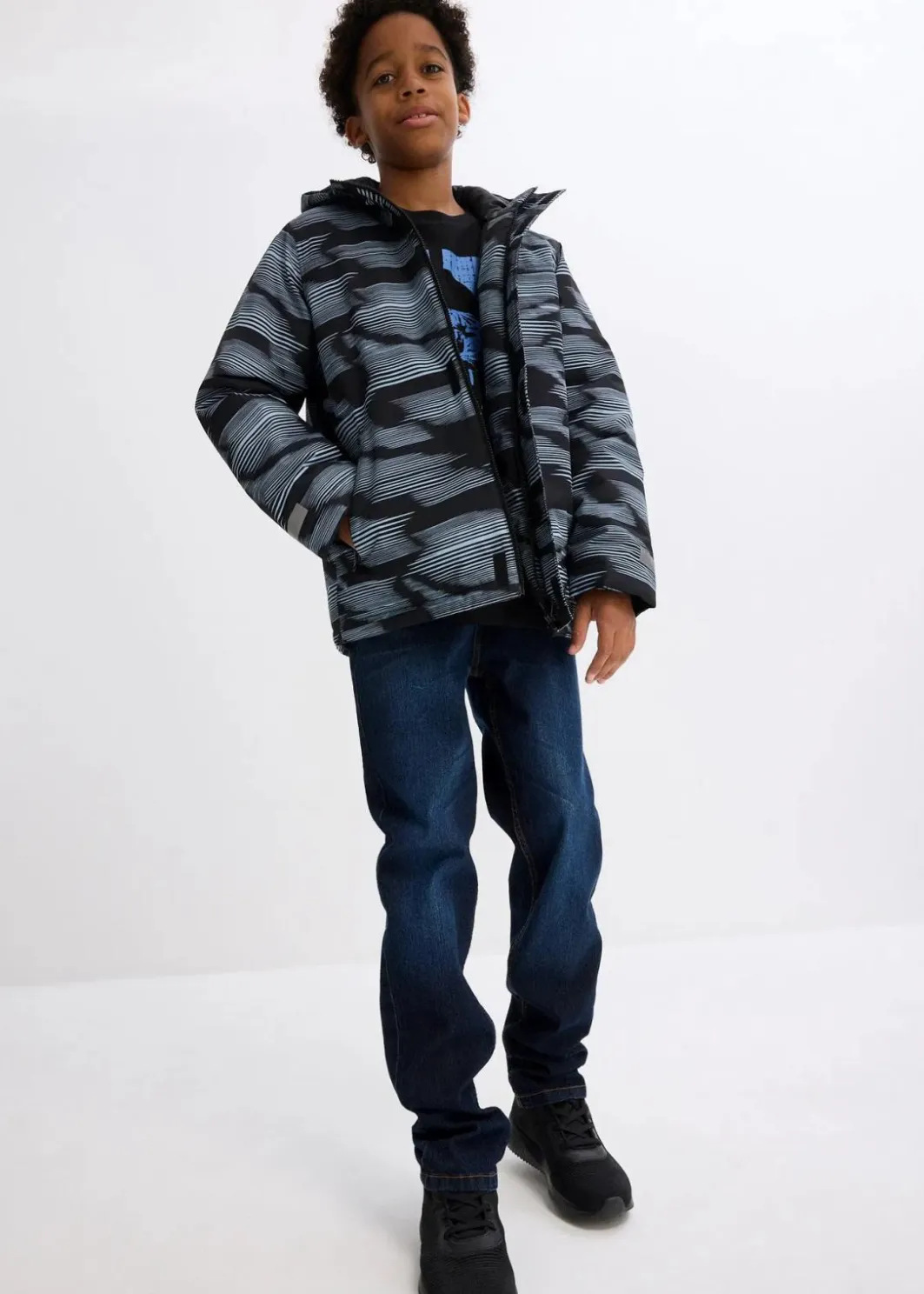 Discount wasserdichte Funktionsjacke mit reflektierenden Details Kinder Jungen 9-16 Jahre·Bademode|Jungen 9-16 Jahre·Jacken & Outdoor