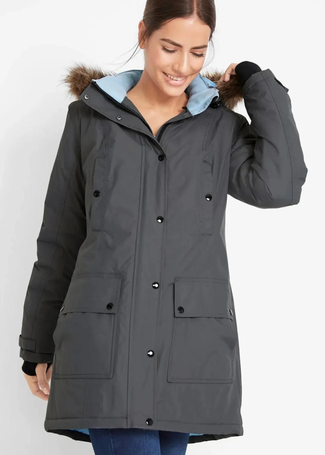 Hot wasserdichte Funktions-Outdoor-Longjacke mit Kapuze Damen Jacken & Mäntel|Bekleidung·Hosen
