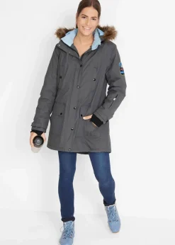 Hot wasserdichte Funktions-Outdoor-Longjacke mit Kapuze Damen Jacken & Mäntel|Bekleidung·Hosen