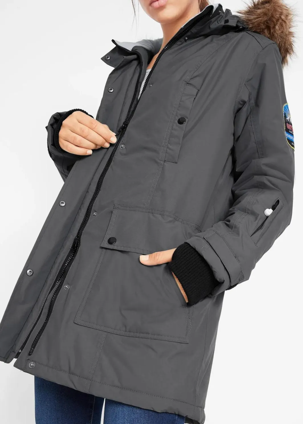 Hot wasserdichte Funktions-Outdoor-Longjacke mit Kapuze Damen Jacken & Mäntel|Bekleidung·Hosen