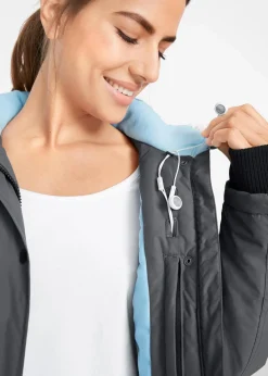 Hot wasserdichte Funktions-Outdoor-Longjacke mit Kapuze Damen Jacken & Mäntel|Bekleidung·Hosen