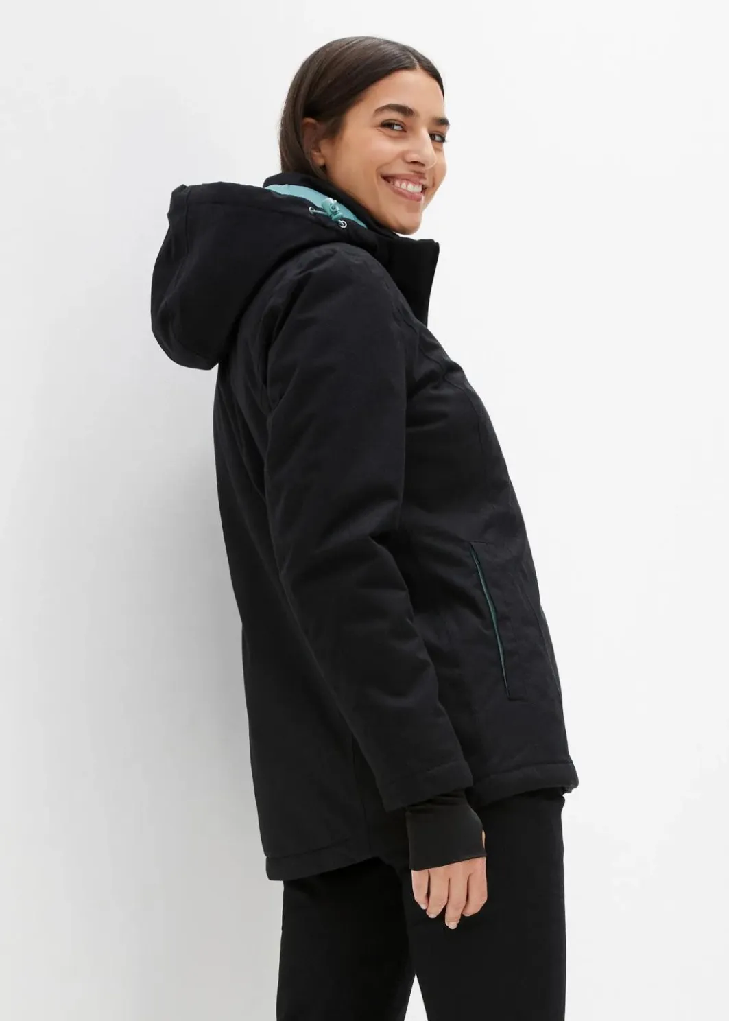 Damen bonprix Jacken & Mäntel|Sportbekleidung|Wasserdichte 2in1 Optik Funktions-Jacke