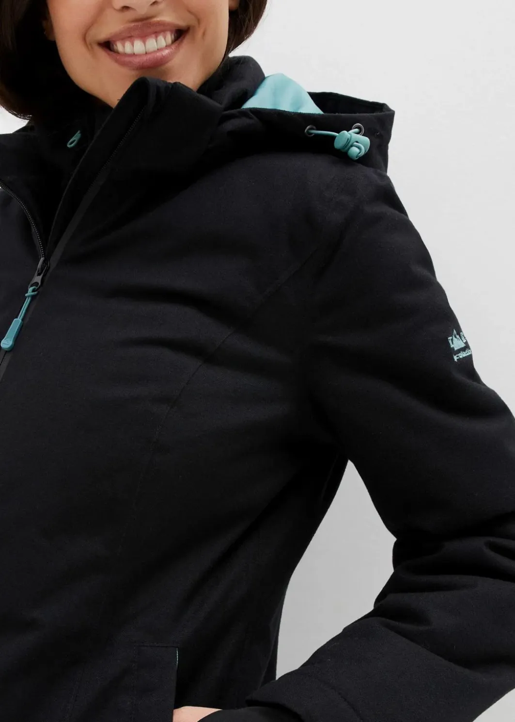 Damen bonprix Jacken & Mäntel|Sportbekleidung|Wasserdichte 2in1 Optik Funktions-Jacke