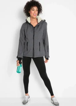Damen bonprix Bekleidung·Jumpsuits|Bekleidung·Sweat|wasserdichte Outdoor-Funktions-Jacke mit Teddyfleece