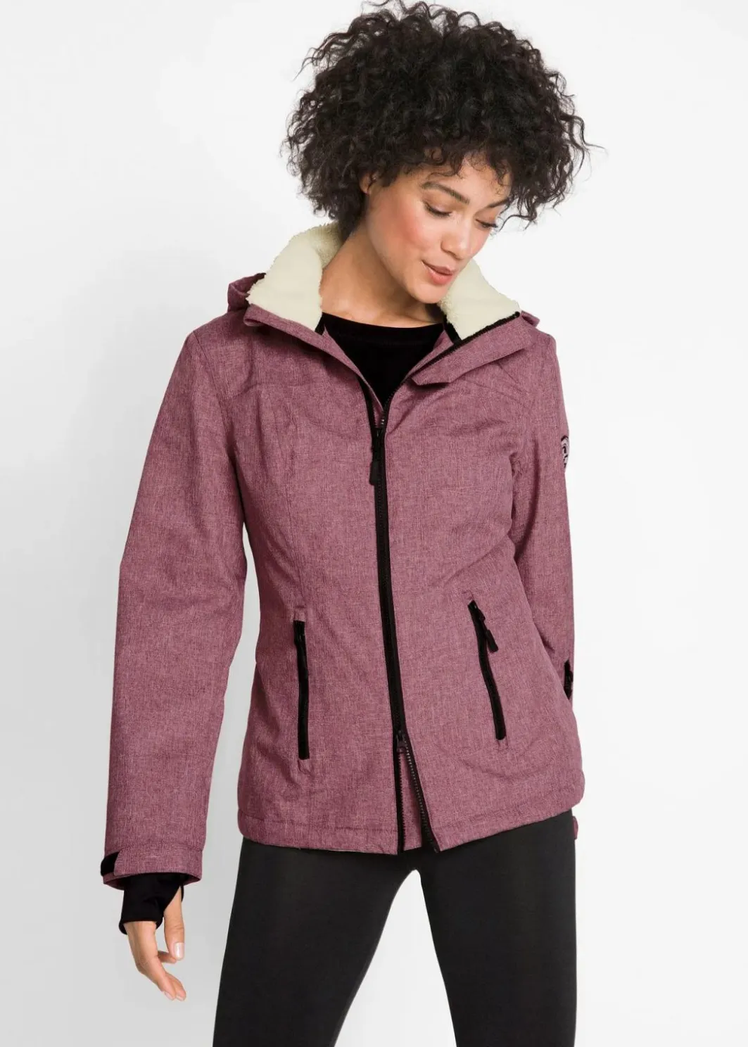 Clearance wasserdichte Outdoor-Funktions-Jacke mit Teddyfleece Damen Jacken & Mäntel|Sportbekleidung