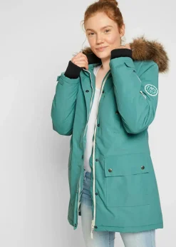 Discount wasserdichte Outdoor-Funktions-Jacke mit Kapuze Damen Bekleidung·Hosen|Nachhaltigere Materialien