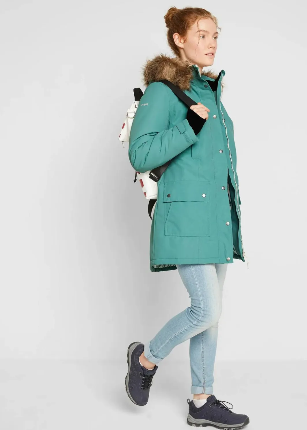 Discount wasserdichte Outdoor-Funktions-Jacke mit Kapuze Damen Bekleidung·Hosen|Nachhaltigere Materialien