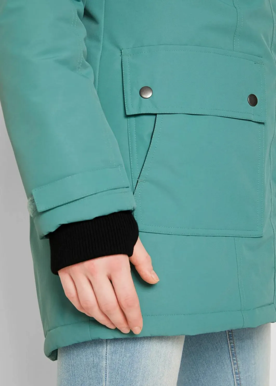 Discount wasserdichte Outdoor-Funktions-Jacke mit Kapuze Damen Bekleidung·Hosen|Nachhaltigere Materialien