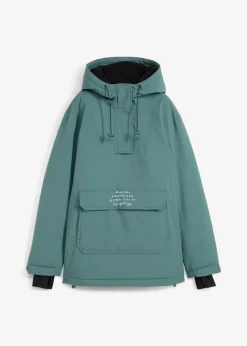Damen bonprix Bekleidung·Jumpsuits|Bekleidung·Sweat|wasserdichte Ski Funktions-Schlupfjacke mit Fleece-Futter