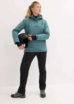 Damen bonprix Bekleidung·Jumpsuits|Bekleidung·Sweat|wasserdichte Ski Funktions-Schlupfjacke mit Fleece-Futter