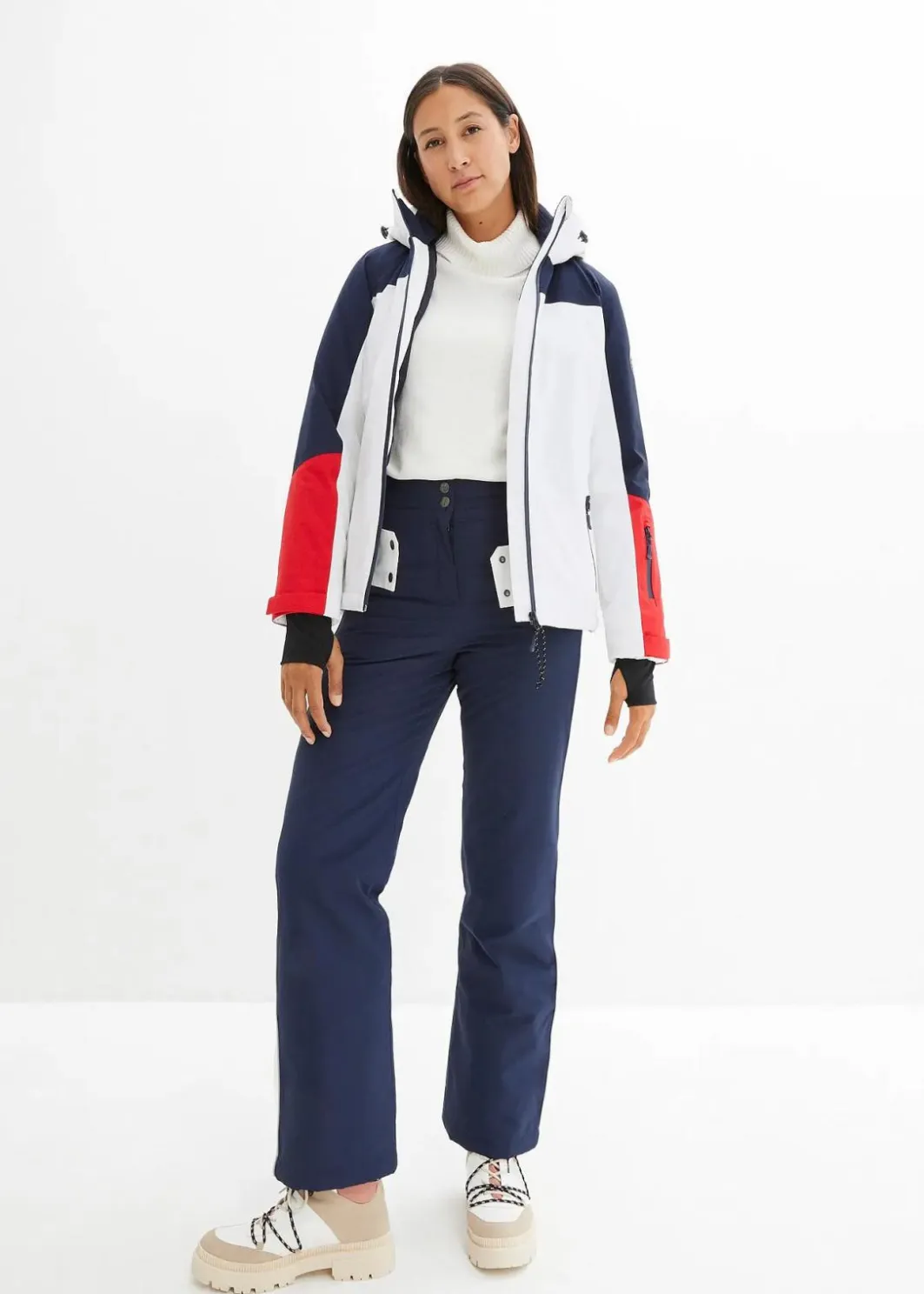 Damen bonprix Bekleidung·Jumpsuits|Bekleidung·Sweat|wasserdichte Ski Funktions-Jacke mit Belüftungsschlitzen