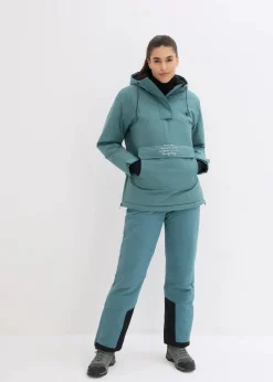 Clearance wasserdichte Ski Funktions-Thermohose mit abnehmbaren Trägern Damen Hosen|Sportbekleidung
