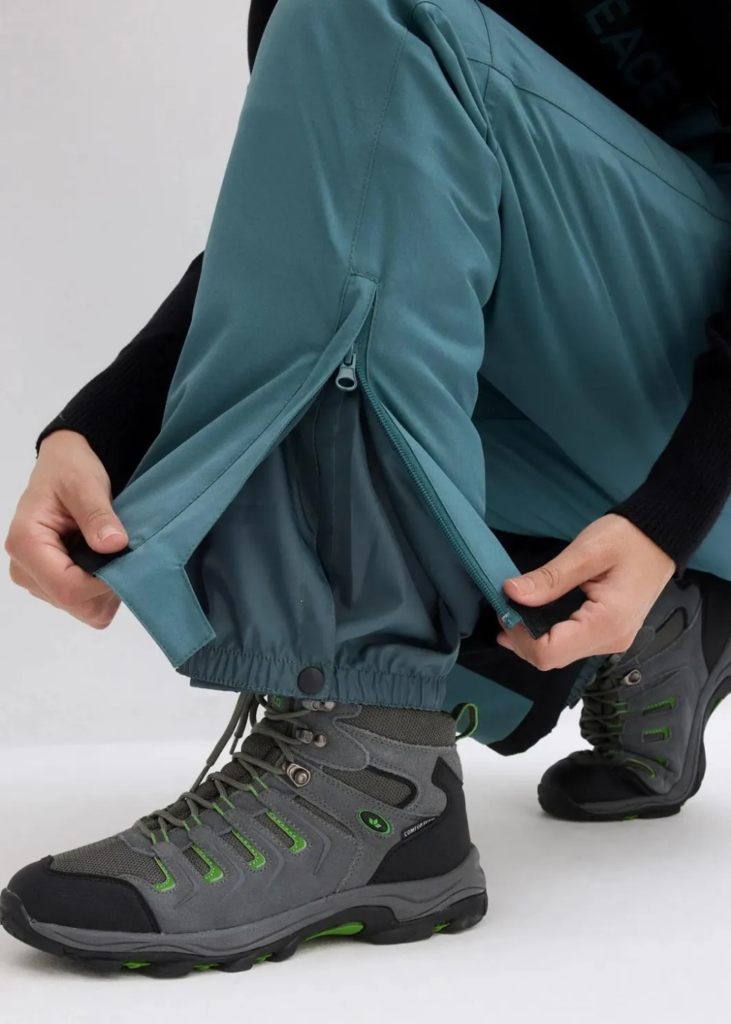 Clearance wasserdichte Ski Funktions-Thermohose mit abnehmbaren Trägern Damen Hosen|Sportbekleidung