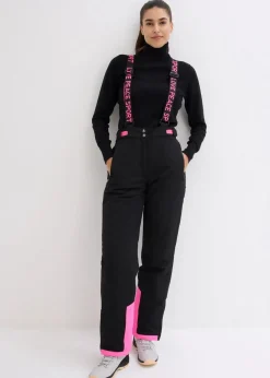 Damen bonprix Outdoorbekleidung|Thermobekleidung|wasserdichte Ski Funktions-Thermohose mit abnehmbaren Trägern