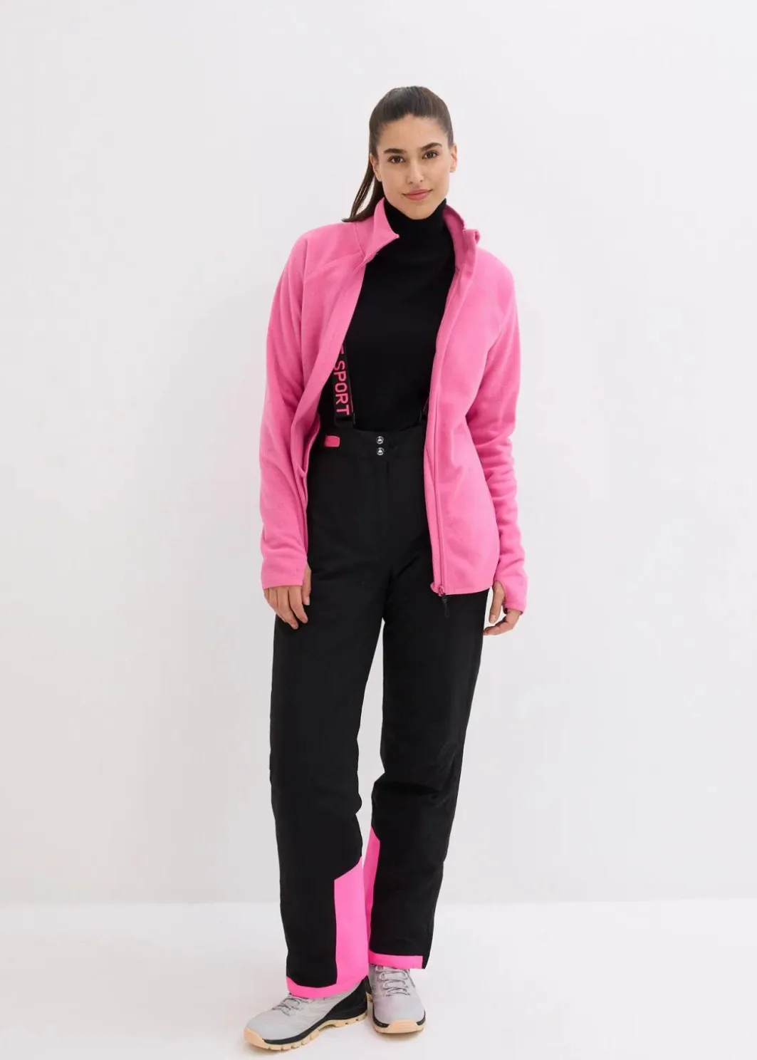 Damen bonprix Outdoorbekleidung|Thermobekleidung|wasserdichte Ski Funktions-Thermohose mit abnehmbaren Trägern