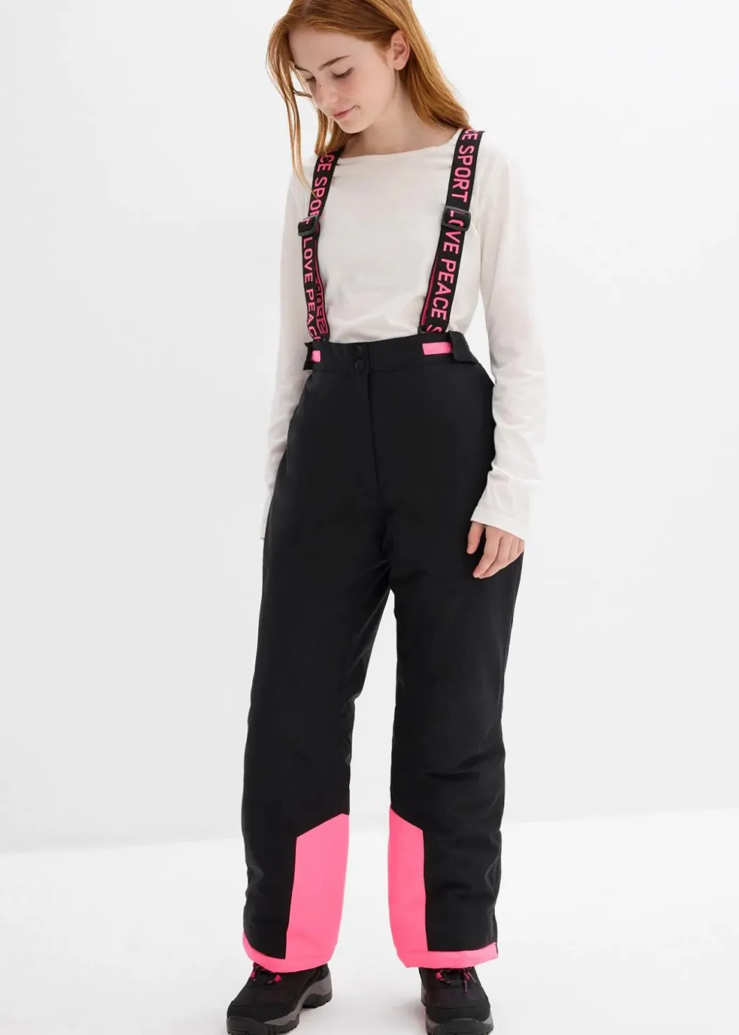 Kinder bonprix Mädchen 9-16 Jahre·Jacken & Outdoor|Mädchen 9-16 Jahre·Hosen & Leggings|wasserdichte Skihose mit abnehmbaren Trägern